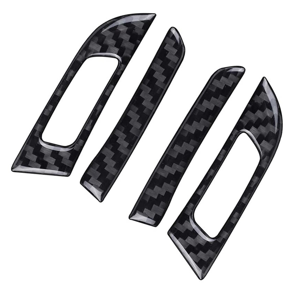 Carbon Fiber Front Side Air Outlet Vent Switch Frame Trim Cover Trim for  38477
