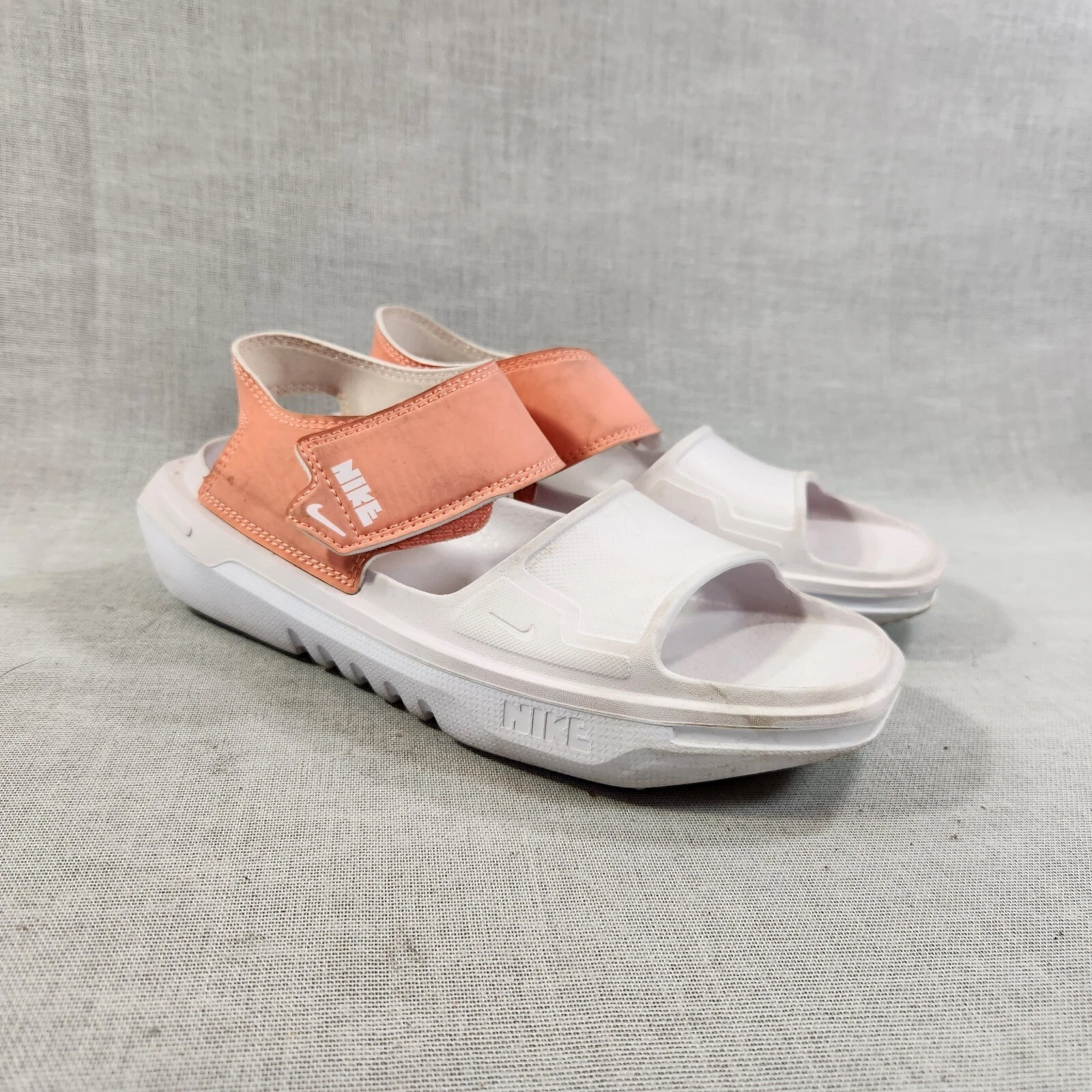 Sandali Nike Playscape GS giovani slide taglia 5 anni pesca bianco CU5296 601