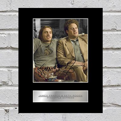 James Franco und Seth Rogen signiertes montiertes Foto Display Pineapple Express
