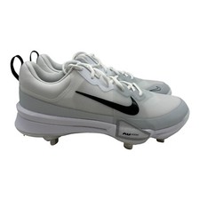 Nike Force Zoom Trout 9 Pro Baseball Cleats White FB2907-100 Men's Size 7.5