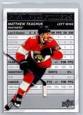Matthew Tkachuk 2023-24 Upper Deck Stat Box Fillers Insert #SB-10 Panthers