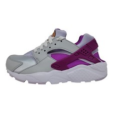 Nike Kid's Huarache Run Sneakers, Pure Platinum/Purple, Grade School