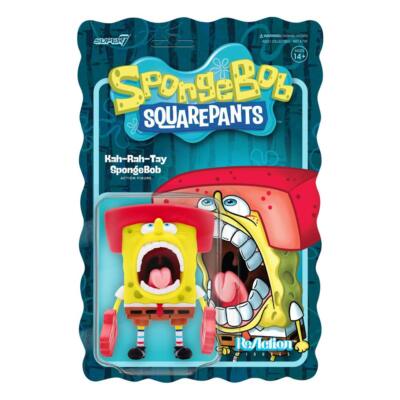 SpongeBob Squarepants Kah-Rah-Tay Schwammkopf 3 3/4 Inch ReAction Figur Super7
