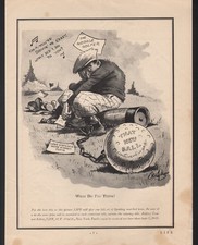 1931 SPALDING GOLF SPORT GREEN CLUB COURSE BALL COMIC SATIRE ART 20426