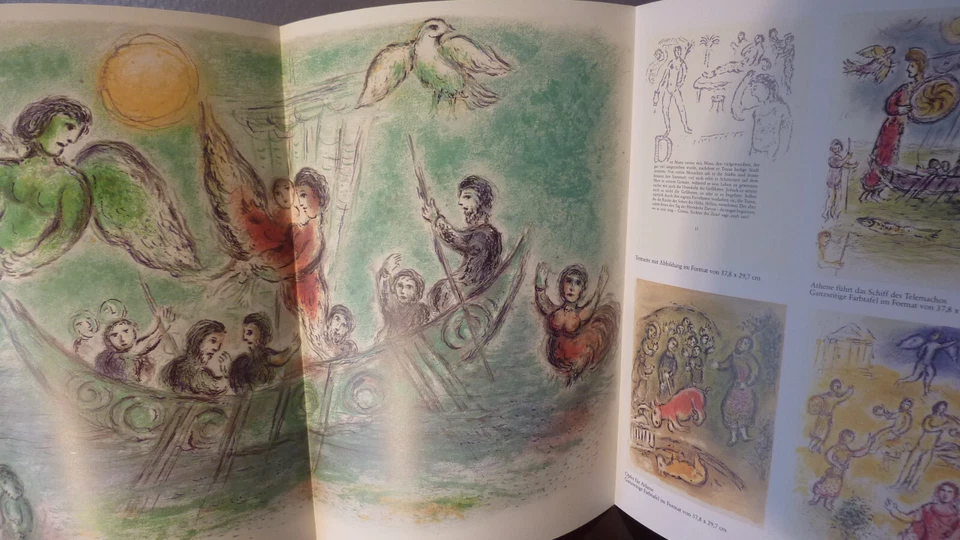 Marc CHAGALL "Die Odyssee" KLAPP-PROSPEKT Cosmopress Genf 1987 - TOP-Neuwertig - Bild 4 von 4