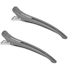 BARBER BEAUTY SALON WOLFFBEHR NO SLIP HAIR STYLING SECTIONING CLIPS 6PC