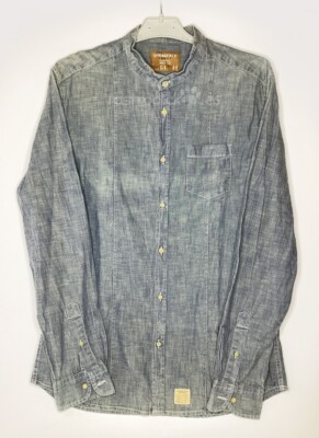Camisa de hombre Springfield vaquera cuello mao talla L