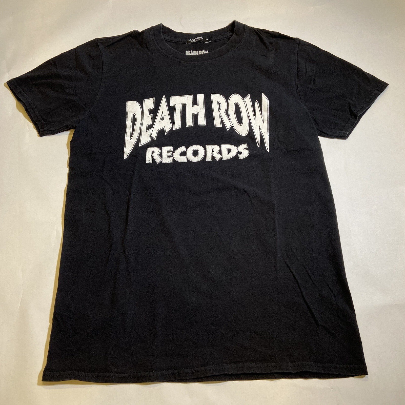 FILA Maglietta Death Row Records grafica nera adatta come taglia S