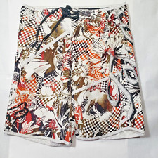 Fox Racing Men's Swim Trunks 33 Skull Graphics Board Shorts Bathing Suit Men