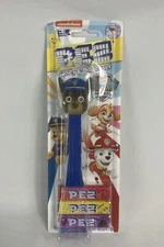 Nickelodeon Paw Patrol Crystal Chase Blue w/Feet Pez Candy Dispenser Sealed New