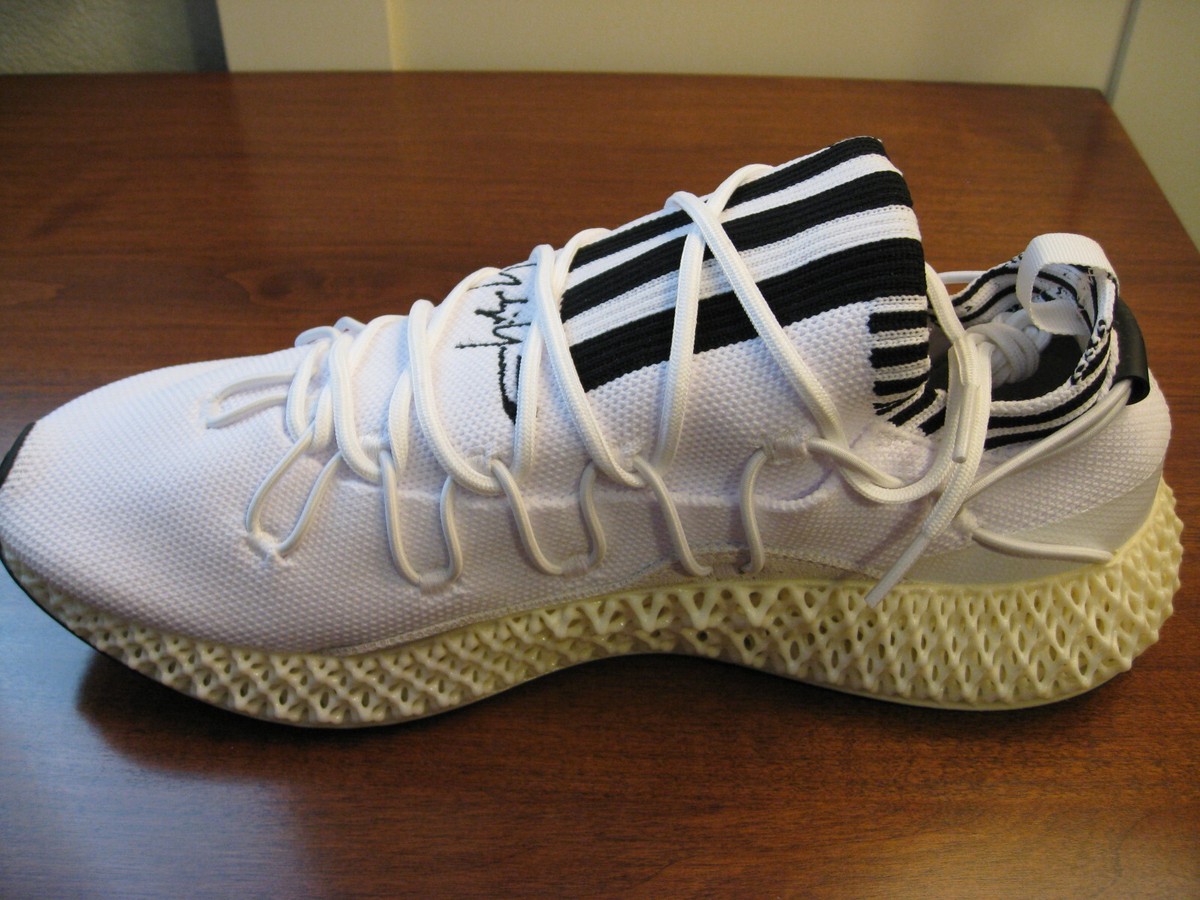 White Y3 Runner 4d ADIDAS Y-3 RUNNER 4D II 'CORE WHITE' MADE IN