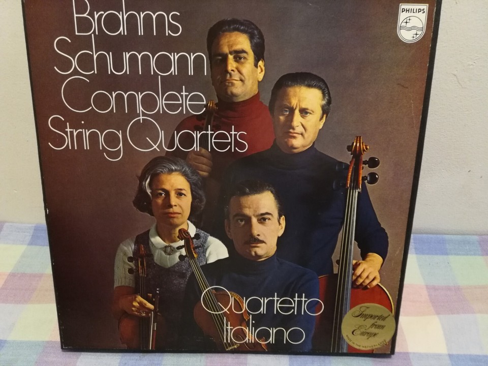 2 box QUARTETTO ITALIANO String Quartets BEETHOVEN BRAHMS SCHUMANN