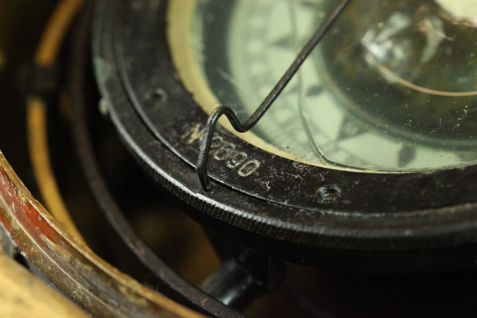 URSS barco soviético russo navio marinho bússola de latão KT-M1m 75mm 1965 - Imagem 4 de 4