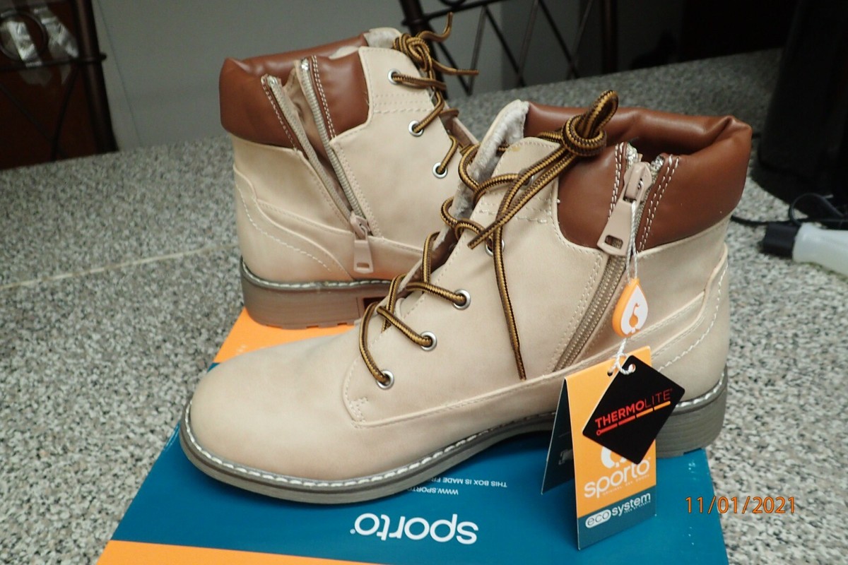 Sporto Leslie Water-Resistant Lace-Up Hiker Boot LIGHT WEIGHT