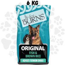 Image of Burns Original FISH & Rice 6KG Adult Dog Food Hypoallergenic Skin & Coat