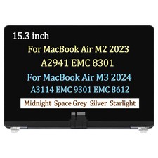 15" for MacBook Air M3 A3114 EMC 9301 EMC 8612 LCD Screen Display Replacement