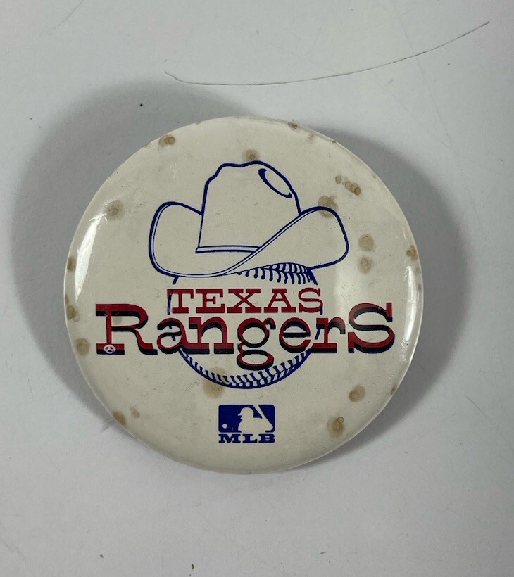 Texas Ranger Button VINTAGE 1972 - 1981 TEXAS RANGERS 1 3/4