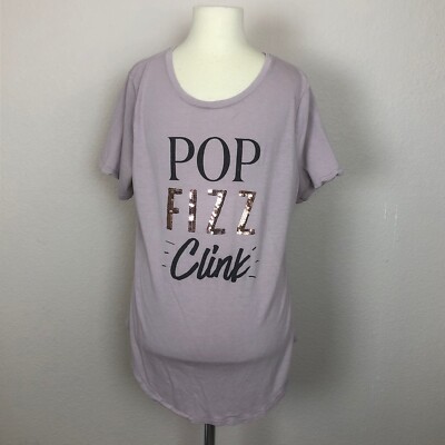 Old Navy Pop Fizz Clink New Years Tee Top Shirt (Medium)