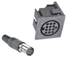 13-pol-Set Stecker-Buchse f.Midi Gitarre, Ata...
