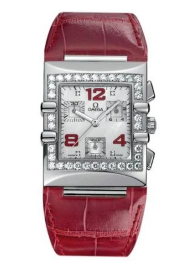 Omega Constellation Quadra Chrono 红色表带 28/16 — 第 2/4 张图片