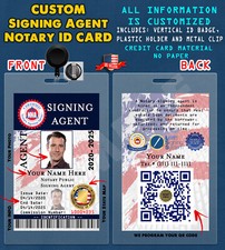 CUSTOM PVC ID Card w/ Clip for SIGNING-AGENT Everything Custom