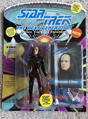 STAR TREK TNG K’EHLEYR Action Figure Playmates 1993 NOC “111” - Picture 3 of 12
