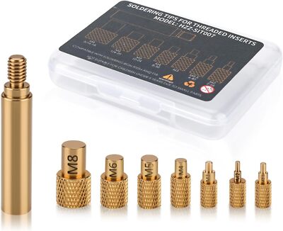 Heat Set Insert Tips Universal Soldering Tip Professional Heat Set Insert Tool