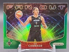 Liz Cambage - 2021 WNBA Prizm - Green Far Out #4 - Las Vegas Aces