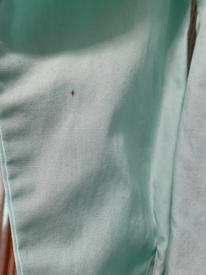 Camisa verde claro con botones manga larga niños talla 12 George * pequeña mancha** E568 Foto 4 de 4