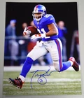 Tiki Barber Signed 11x14 Photo New York Giants Autograph