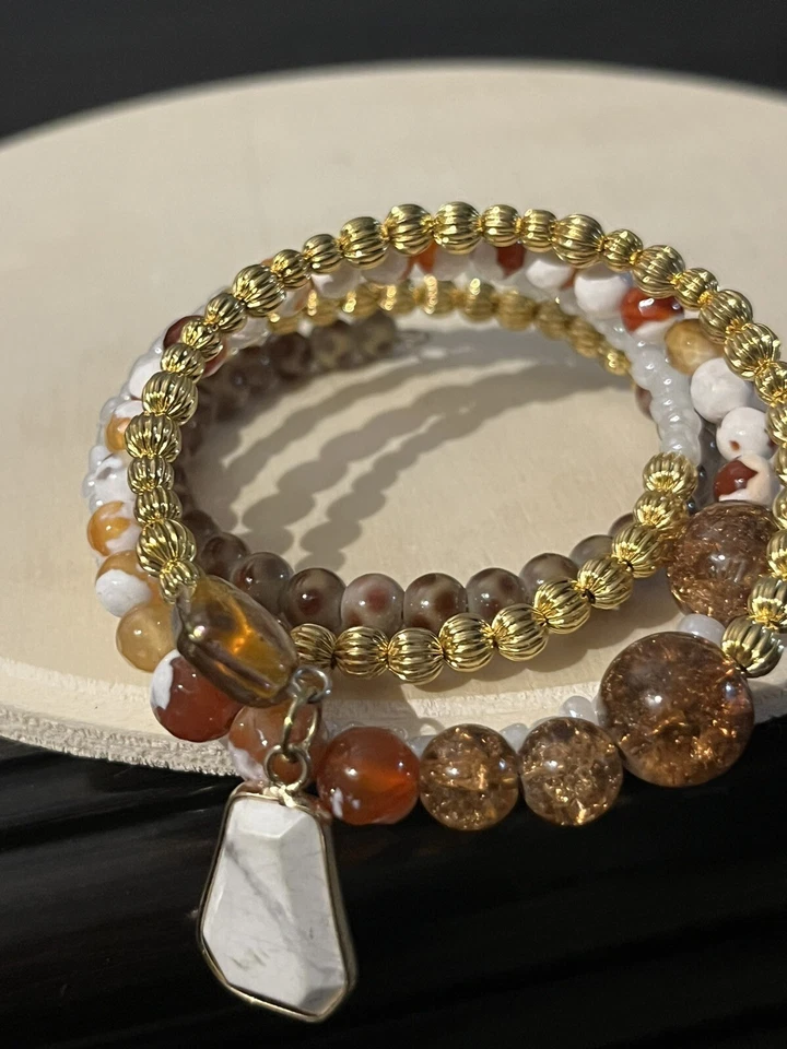 Spring Colors Memory Wire Wrap Bracelet for Women - Cuff Bracelet - Image 3 of 4