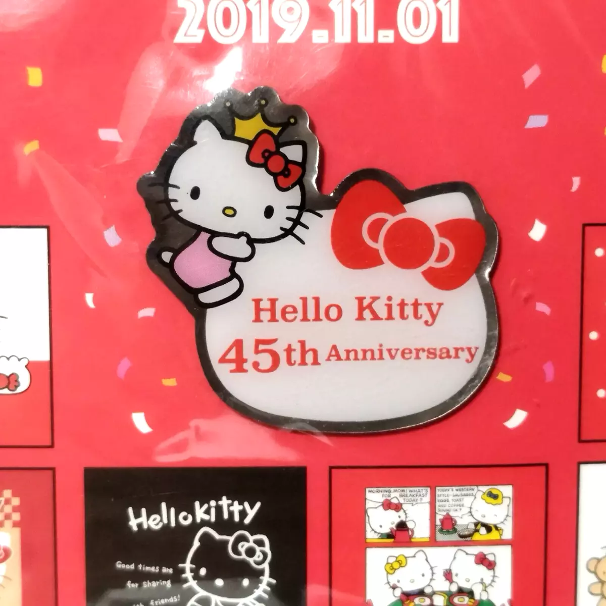 Sanrio Characters Kitty Summer Theme Pin Badge 6 pcs Set Authentic 100%