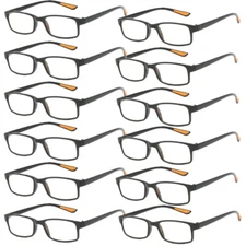 12 Pack Reading Glasses  +0.75 +1.0 1.25 +1.5 1.75 +2.0 2.25 +2.5 2.75 +3...+4.0