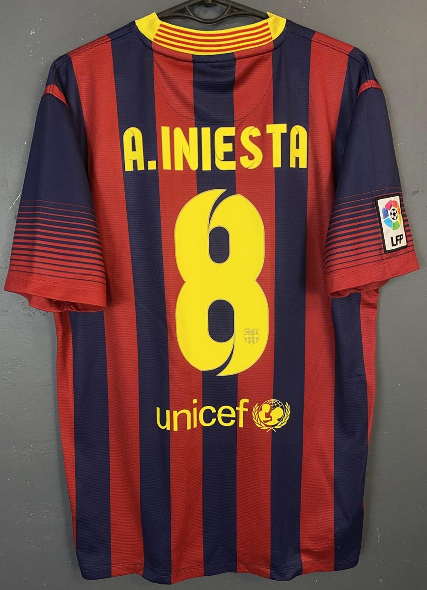 FC Barcelona A. INIESTA 8番シャツ FC Barcelona 2018-2019 Home Authentic Shirt #8 Andres