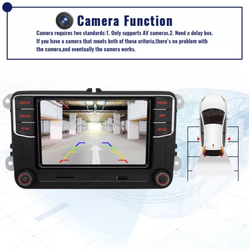 6.5" RCD440 PRO CarPlay Android Auto Rear USB Radio Stereo Für VW Passat Golf CC - Bild 11 von 12