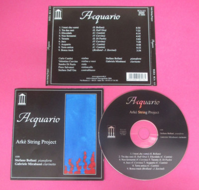 CD ARKE STRING PROJECT Acquario 2004 Italy EGEA SCA113 no lp mc dvd  (CS55)