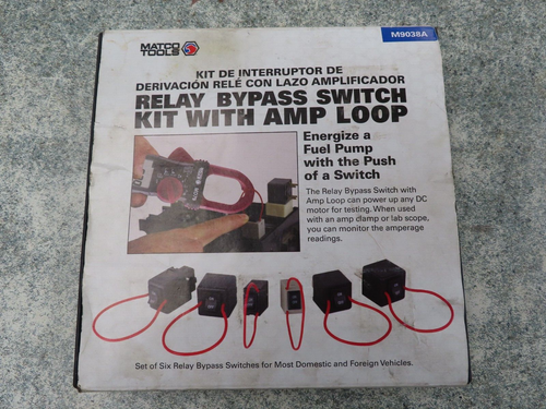 Matco Relay Test Kit MATCO TOOLS M9038A SET OF SIX RELAY BYPASS SWITCH KIT W/AMP LOOP | eBay