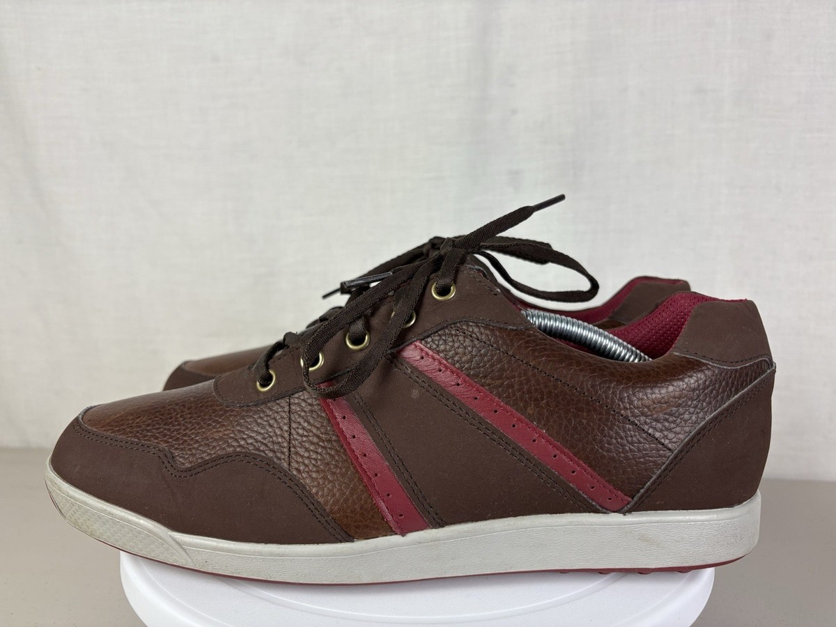 NWOB FootJoy Contour Spikeless Golf Shoe Men 11.5 Brown Leather Waterproof 54371 FJ_54057_04-z.jpg main image 4