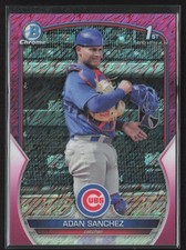 2023 Bowman Chrome #BCP-219 Adan Sanchez Prospects Fuchsia Mojo Refractor #/199