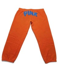 RARE Y2K Victoria s Secret PINK XS Dog Logo My Favorite Sweats POPULAR Orange