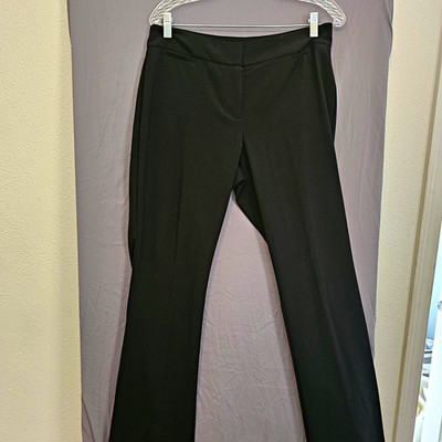 The Limited Women's Black Dress Pants Size 6 Flat Front Stretch Solid Zip