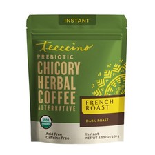 Teeccino Instant Organic French Roast Herbal Coffee &ndash; 33 3.53 Ounce, No Color