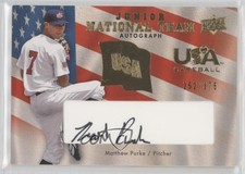 2008 Upper Deck USA Baseball Junior National Team Black Ink Matt Purke Auto 2h4