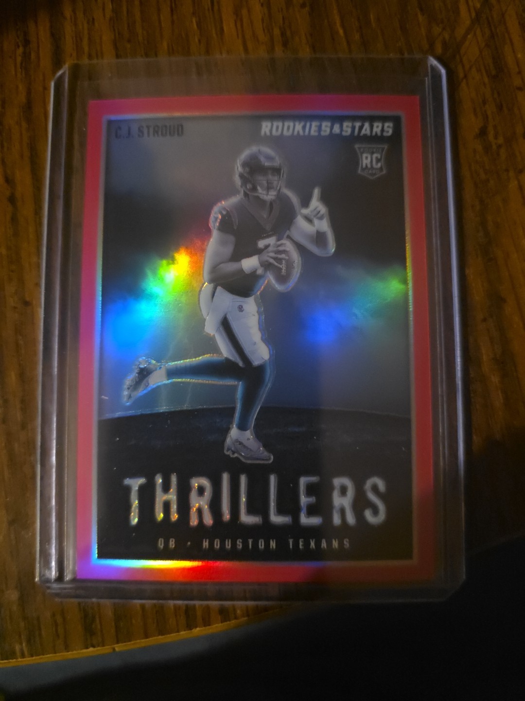 2023 Panini Rookies & Stars - Thrillers C.J. Stroud #TH-12 Pink Prizm 13/75 (RC)