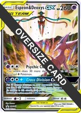 Espeon & Deoxys GX Oversized - (SM Black Star Promo) SM240 Jumbo Cards Holo