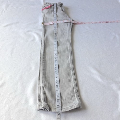 Gymboree Gray and Pink Accent Pocket Bows Jeans Slim Fit Girls Size 12 - Picture 7 of 8