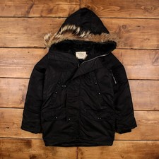 Vintage Golden Fleece Outdoor Jacke S Spiewak Parka N-3B/F 32 USA Made Schwarz