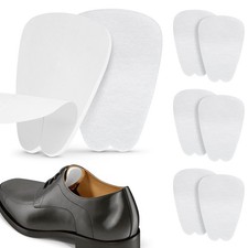 COMFWALK Felt Tongue Pads for Shoes - Soft Self-Adhesive Shoe Inserts  White, 3