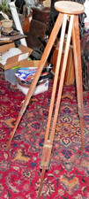 Antique/ Vintage-Survey/Level/Transit/CAMERA PHOTOGRAPHY-WOOD TRIPOD/Base Stand