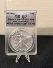 2014 (S) $1 AMERICAN SILVER EAGLE ANACS MS70 STRUCK AT THE SAN FRANCISCO MINT
